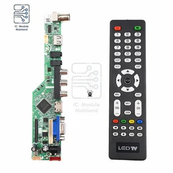 USB LCD valdiklis TV plokštė anglų kalba, Nuotolinio Valdymo pultas Nuotolinio Valdymo pulto Be Baterijos