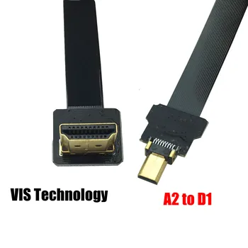HDMI Micro HDMI, A2 D1 Tipo Kištukas Male-Male HDMI FFC Ilgis 30cm Kabelis Aviečių Pi4 SLA spausdintuvo Thingiverse TOS