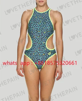 Vasarą Moterys vientisas maudymosi kostiumėlis Kvėpuojantis Sexy Juosmens maudymosi Kostiumėliai, Mokymo Fitneso Pro Plaukimo Backless maudymosi kostiumėlį 2023