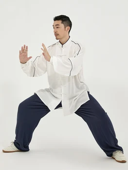 Wushu Drabužių Chi Drabužius Kovos Meno Vienodas Kung Fu Suknelė Moterims Ir Vyrams Unisex Kun Meistras Kvėpuojantis 2023 Naujas Stilius