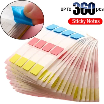 Iki 360Pcs Sticky Notes Memo Pad 3 Dydis Lipni Indeksas Skirtukus Rašyti Klasifikacija, Etiketė, Lipdukas, Knygų Žymekliai Skaityti Pastabos