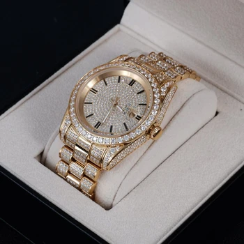 Mados Moterų Prabangūs Deimantų Plieno Laikrodžių Apyrankės Ponios Kvarco Žiūrėti Rose Gold Moteriški Laikrodis Blizga Kristalų Reloj Mujer