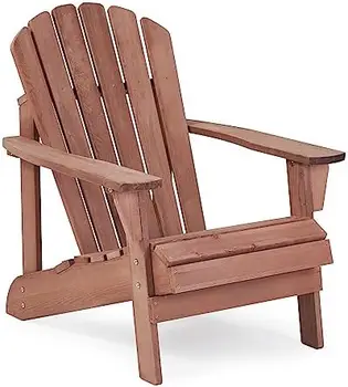 Adirondack Kėdės Rinkinys, 2, Pusė iš Anksto Sumontuotos Lauko Medinės Kėdės, Sodo/Namų/Firepit/Pool/Paplūdimys/Denio