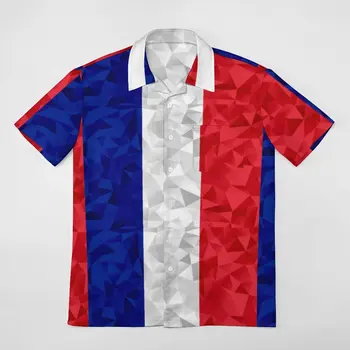 Unikalus République Française Prancūzijos Vėliava (20) Trumpas Rankovėmis Marškinėliai T-shirts Kostiumas Veikia Aukštos Klasės Eur Dydis