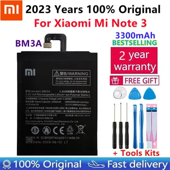 Xiao Mi Originalios Telefonų Baterijos BM3A Už Xiaomi Mi 3 Pastaba Note3 Pakeitimo 3500mAh Baterija Didelės Talpos, Telefono Baterijų