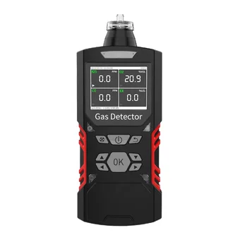 UpgradePulitong Nešiojamų Multi 4 Dujų Detektorius Dujų stebėti Metrų, su Mikro Įrašą (H2S O2 CO-Ex ) dėl Saugos | Color Display |