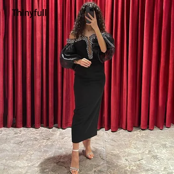 Thinyfull Undinė Vakare Šalis Suknelės Off Peties Duobute Prom Chalatai Arabija Oficialus Suknelės Seksualus Vakarinę Suknelę 2023