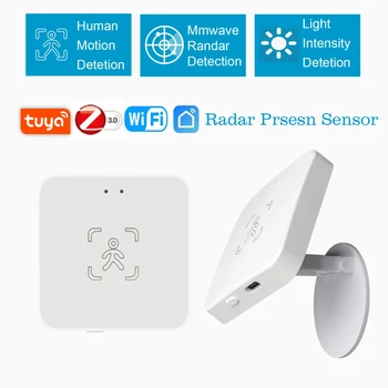 Tuya WiFi / Zigbee Žmogaus Buvimo Detektorius,Skaistis/Aptikimo Atstumas, Protingo Žmogaus Kūno PIR Jutiklis Paramos Namų Asistentas